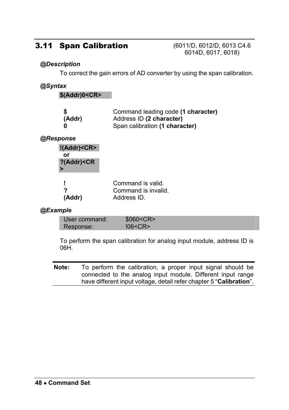 11 span calibration | ADLINK ND-6013 User Manual | Page 56 / 108