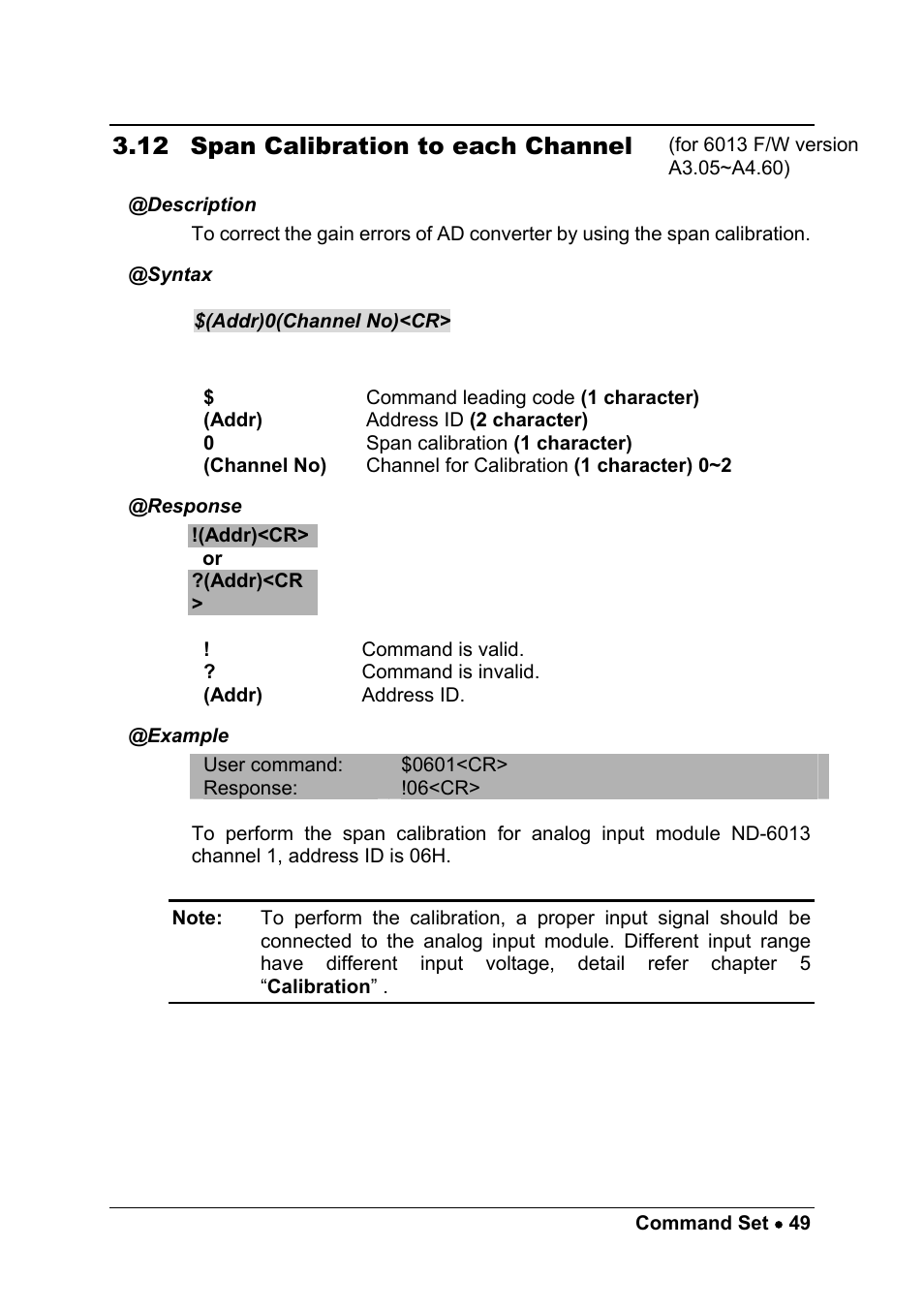12 span calibration to each channel | ADLINK ND-6013 User Manual | Page 57 / 108