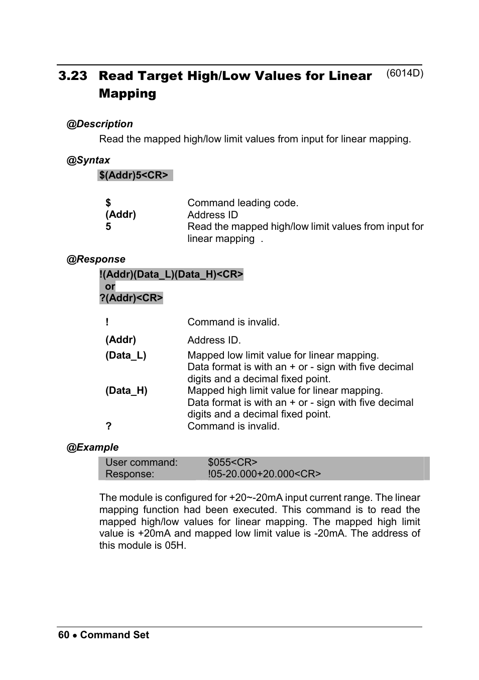 23 read target high/low values for linear mapping | ADLINK ND-6013 User Manual | Page 68 / 108