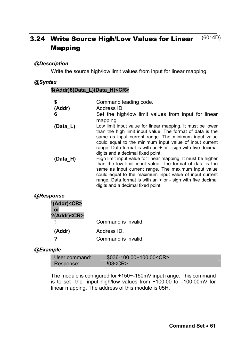 24 write source high/low values for linear mapping | ADLINK ND-6013 User Manual | Page 69 / 108