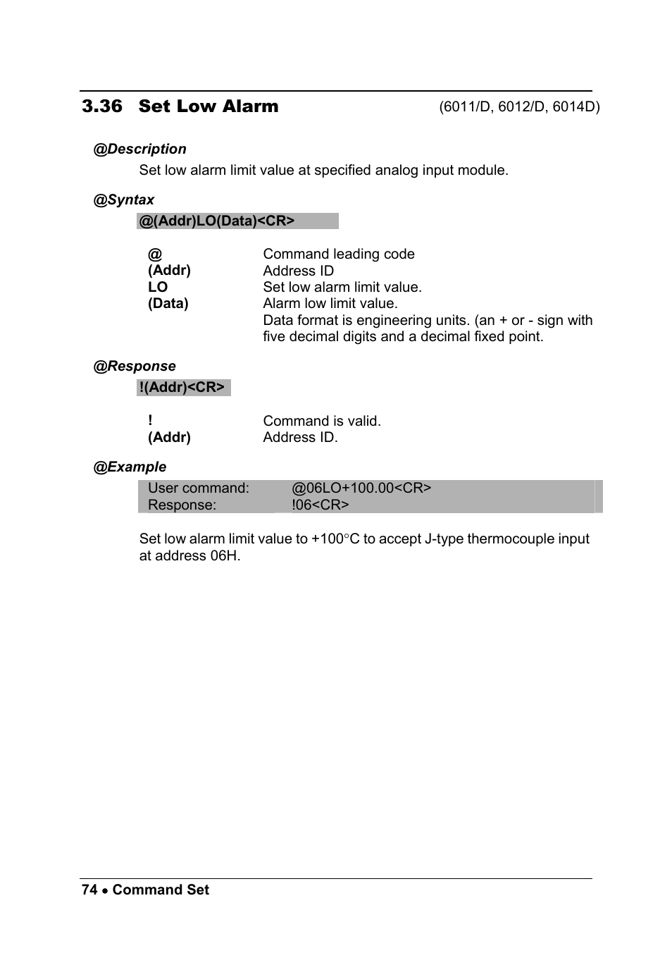 36 set low alarm | ADLINK ND-6013 User Manual | Page 82 / 108