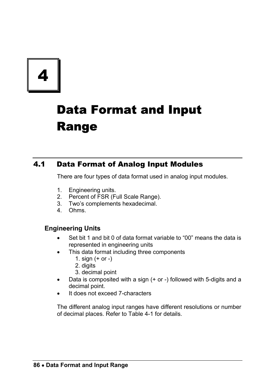 Data format and input range | ADLINK ND-6013 User Manual | Page 94 / 108