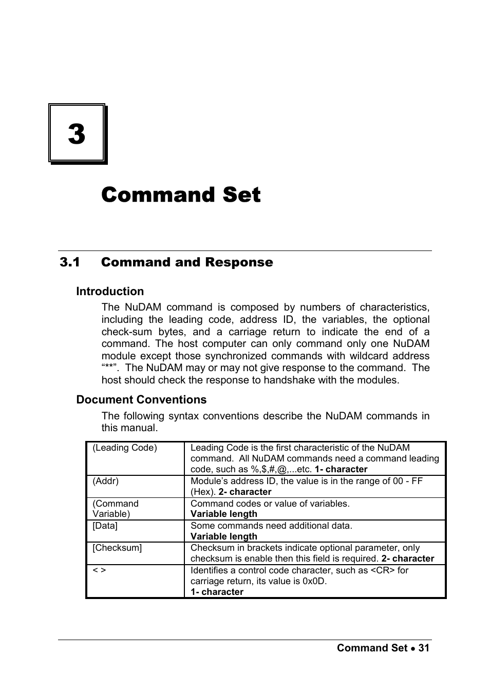 Command set | ADLINK ND-6017 User Manual | Page 39 / 108