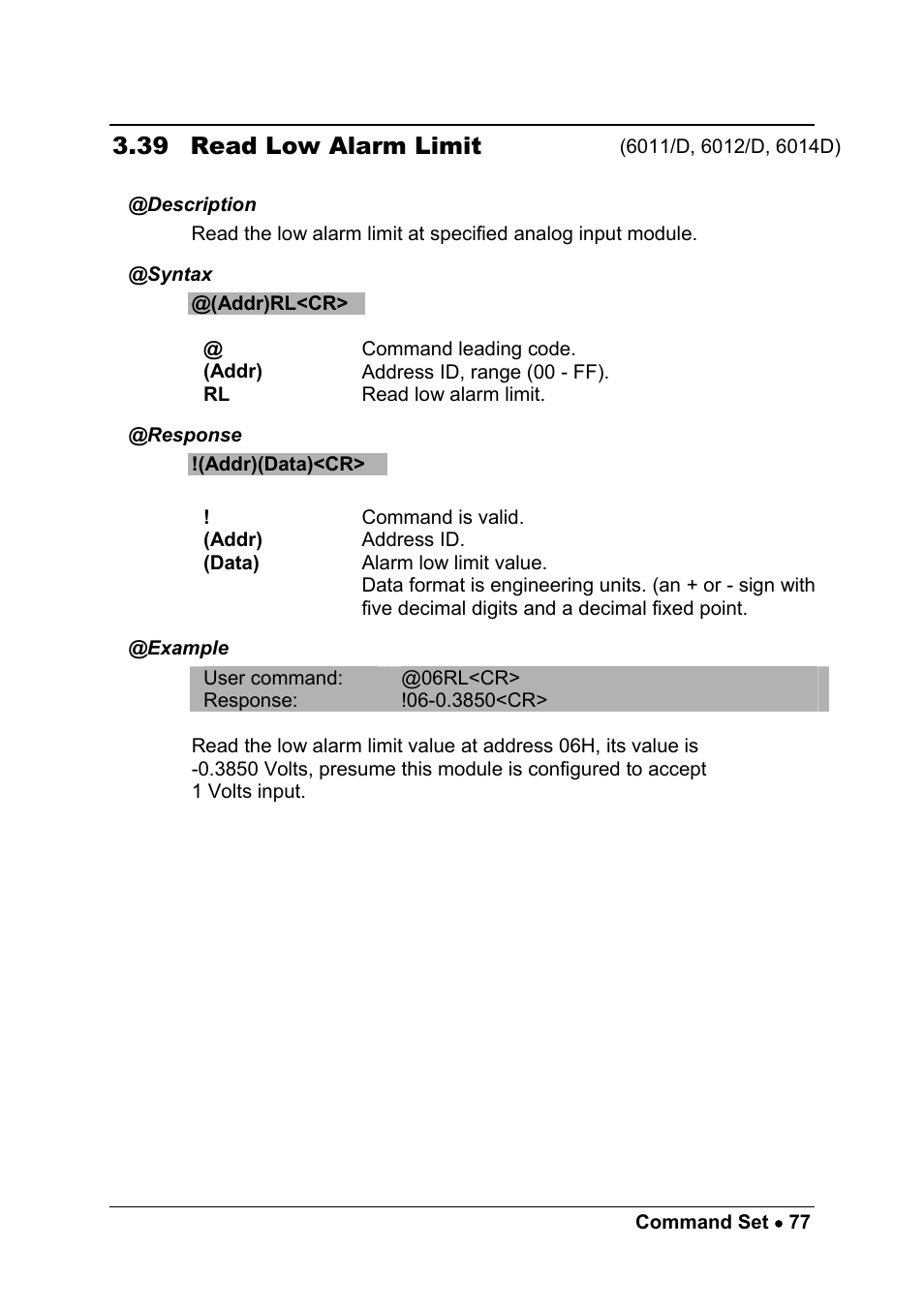 39 read low alarm limit | ADLINK ND-6017 User Manual | Page 85 / 108