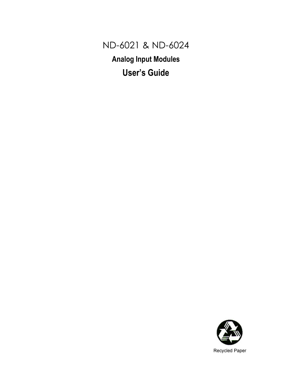 ADLINK ND-6021 User Manual | 65 pages