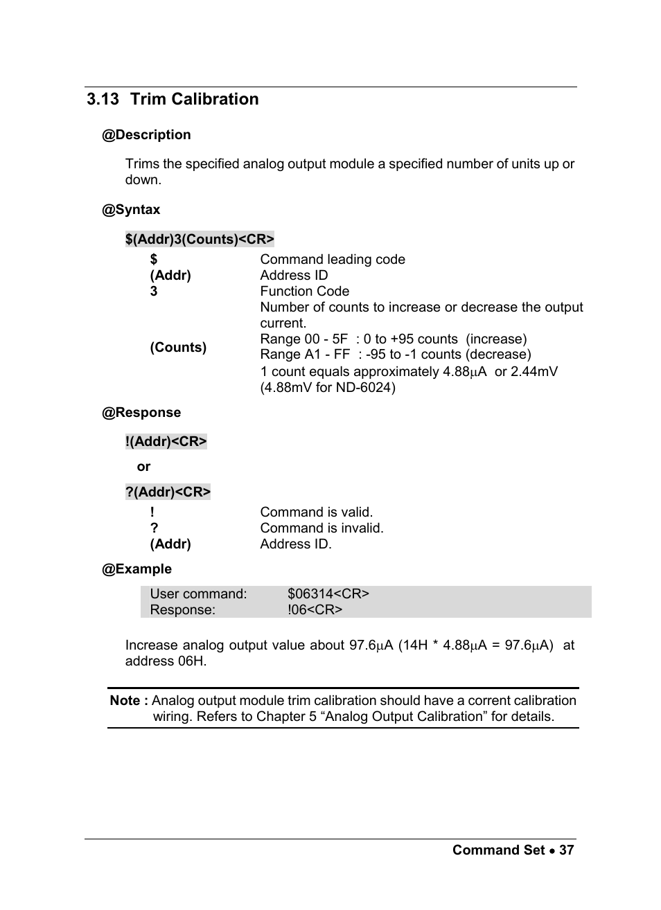 13 trim calibration | ADLINK ND-6021 User Manual | Page 43 / 65
