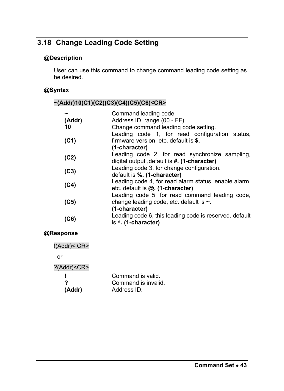 18 change leading code setting | ADLINK ND-6021 User Manual | Page 49 / 65