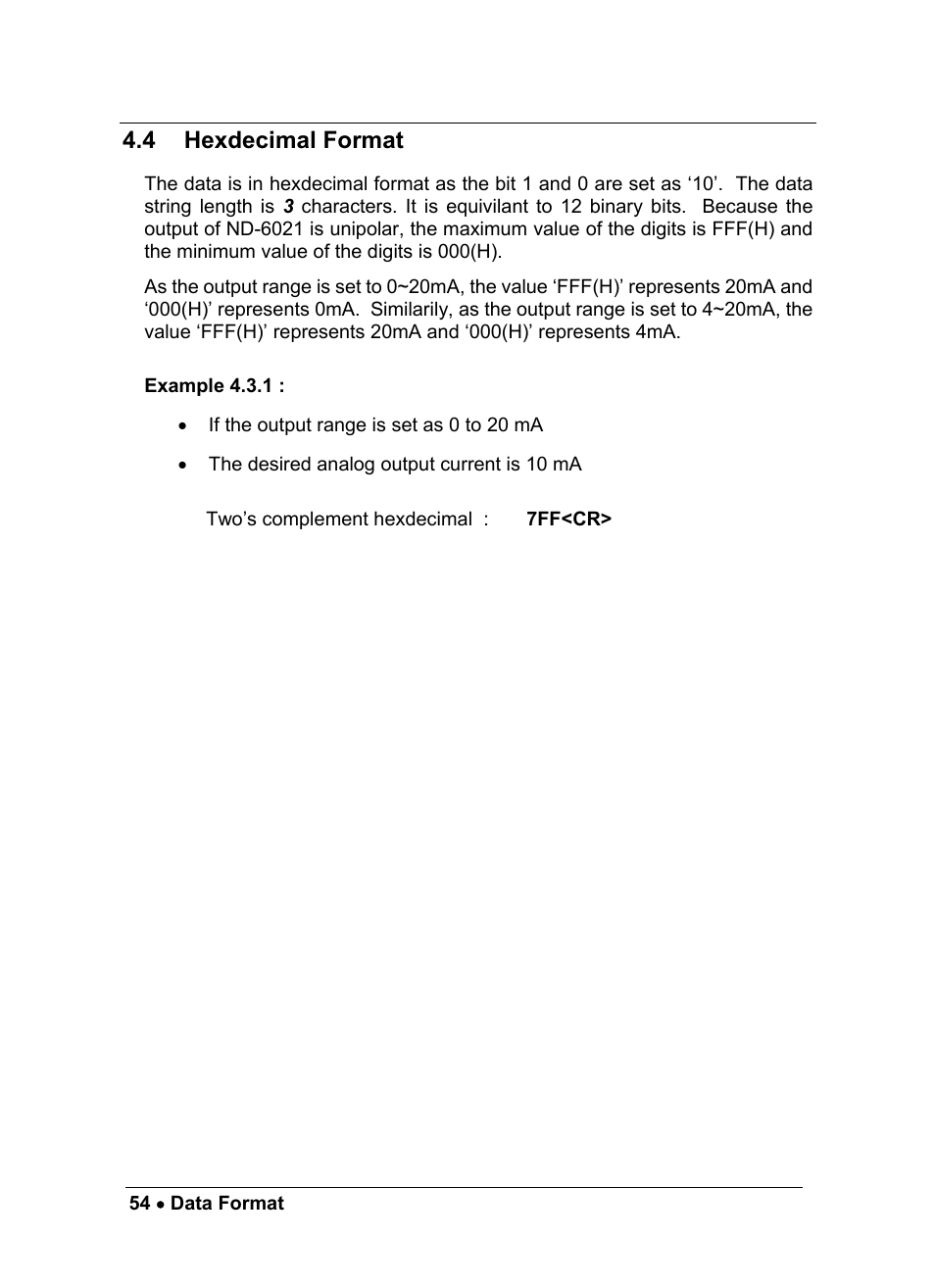 4 hexdecimal format | ADLINK ND-6021 User Manual | Page 60 / 65