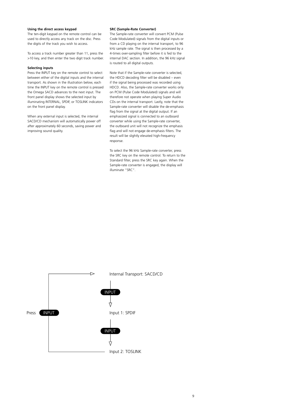 Classe Audio Omega Super Audio User Manual | Page 9 / 12