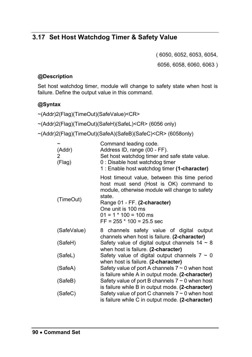 17 set host watchdog timer & safety value | ADLINK ND-6052 User Manual | Page 98 / 107