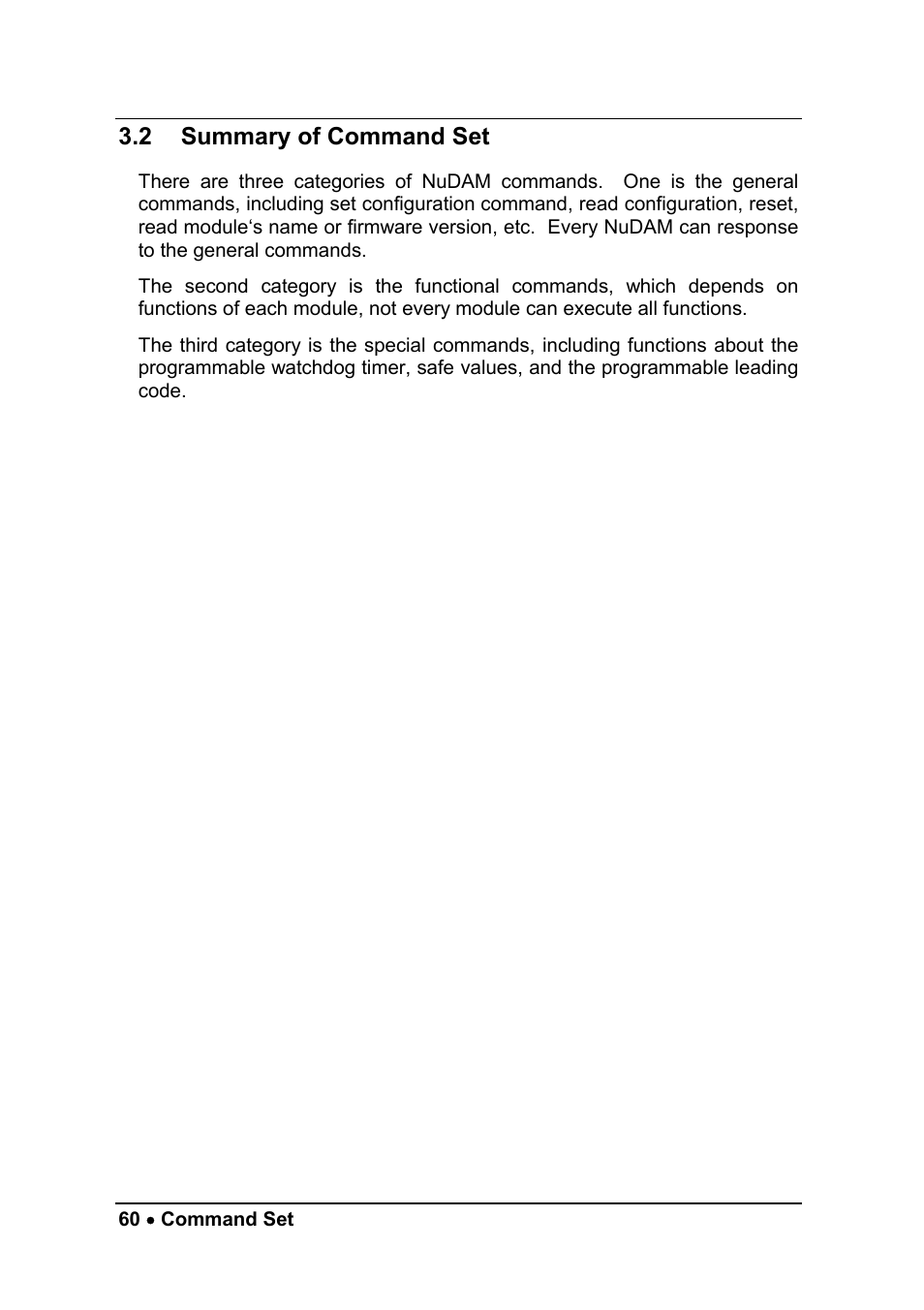 2 summary of command set | ADLINK ND-6056 User Manual | Page 68 / 107