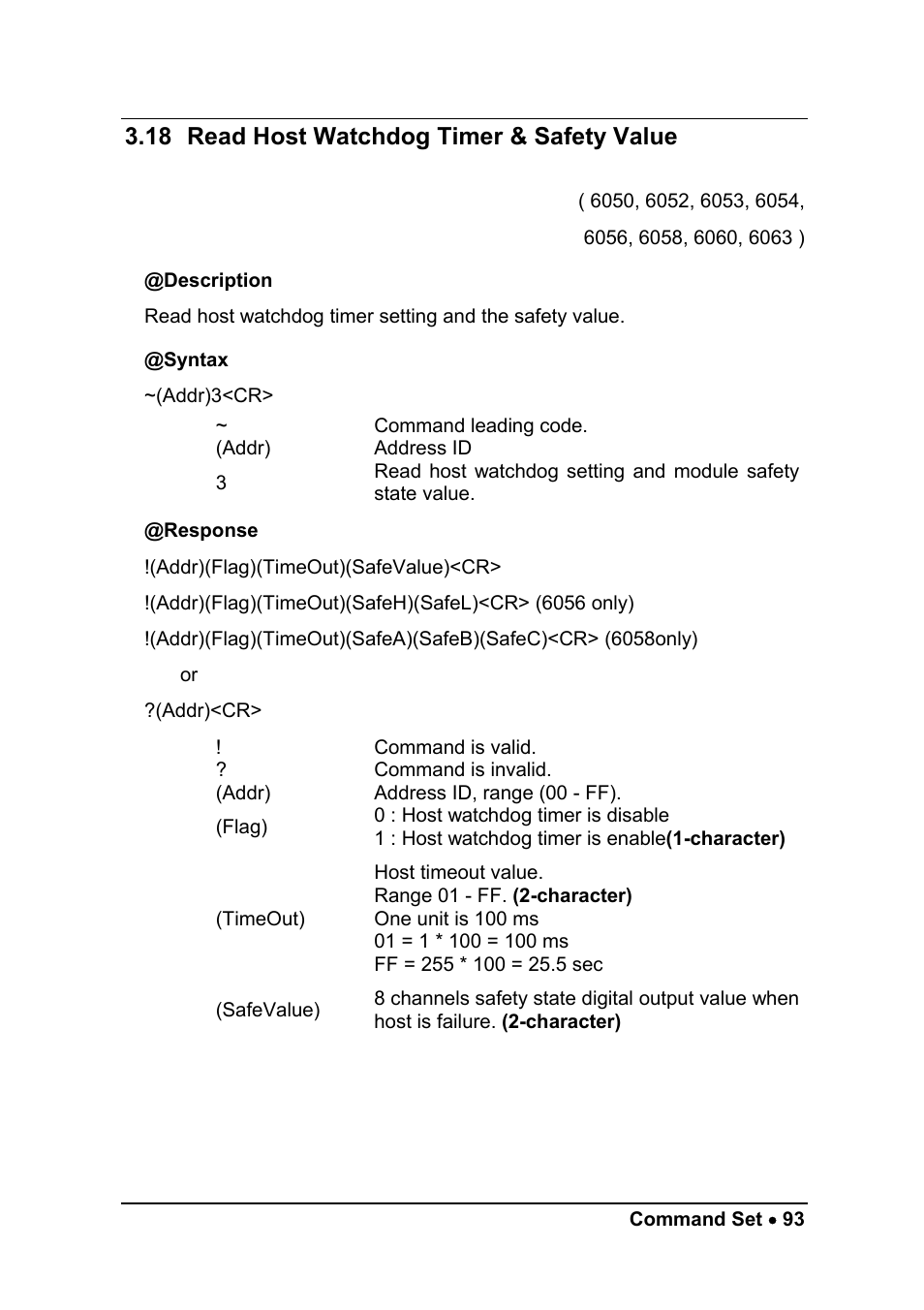 18 read host watchdog timer & safety value | ADLINK ND-6058 User Manual | Page 101 / 107