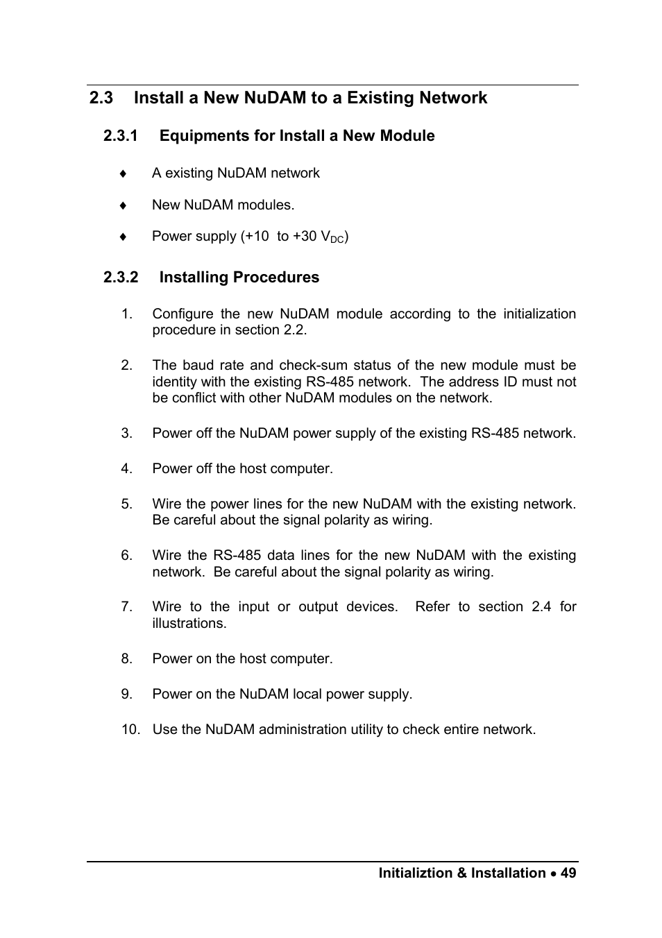 3 install a new nudam to a existing network | ADLINK ND-6058 User Manual | Page 57 / 107