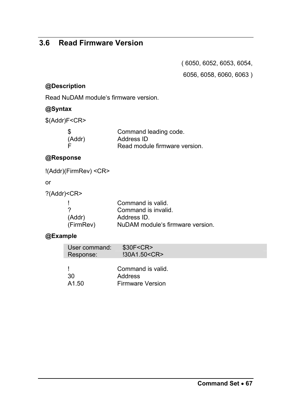 6 read firmware version | ADLINK ND-6058 User Manual | Page 75 / 107