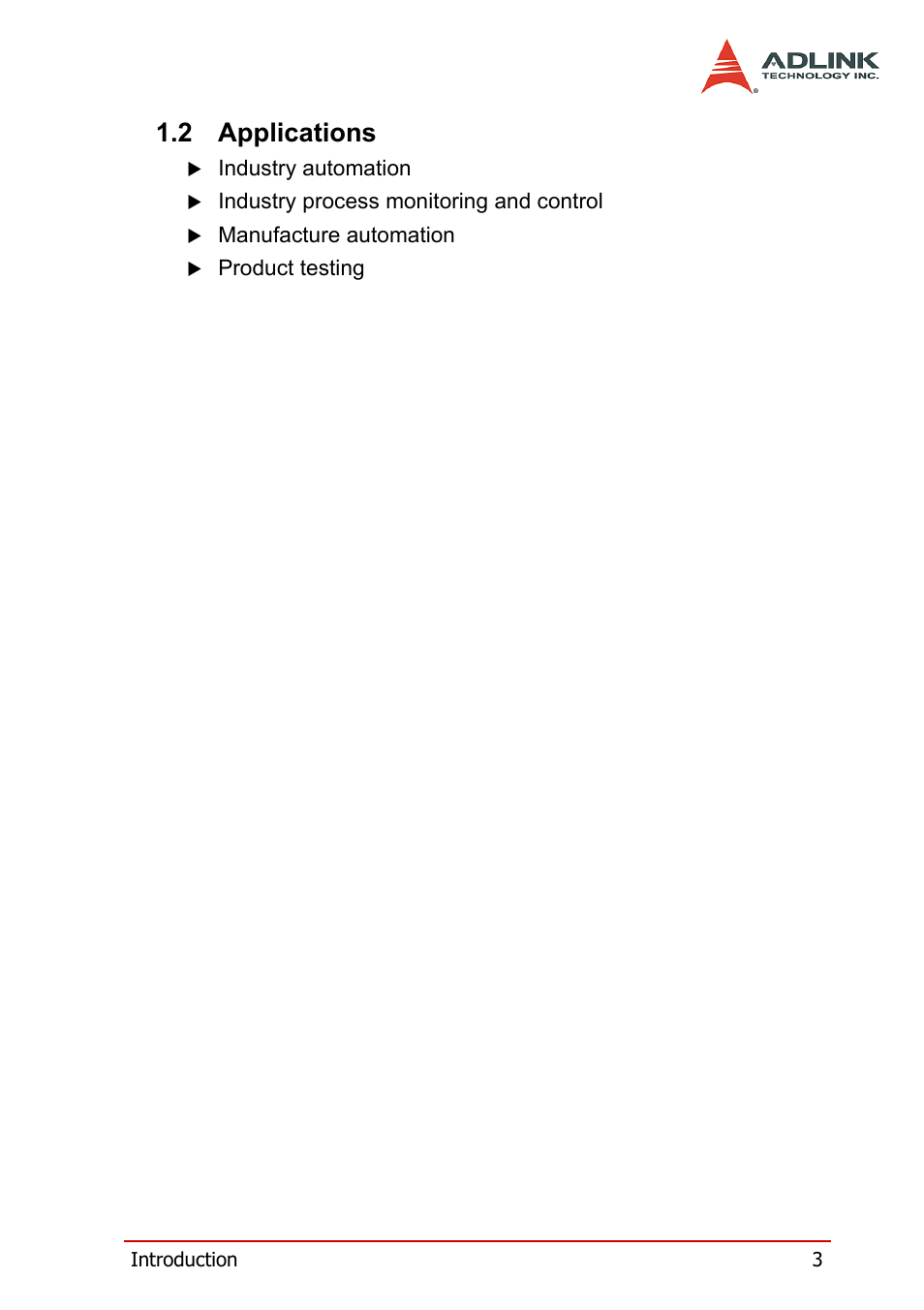 2 applications, Applications | ADLINK PCI-7841/cPCI-7841 User Manual | Page 11 / 52