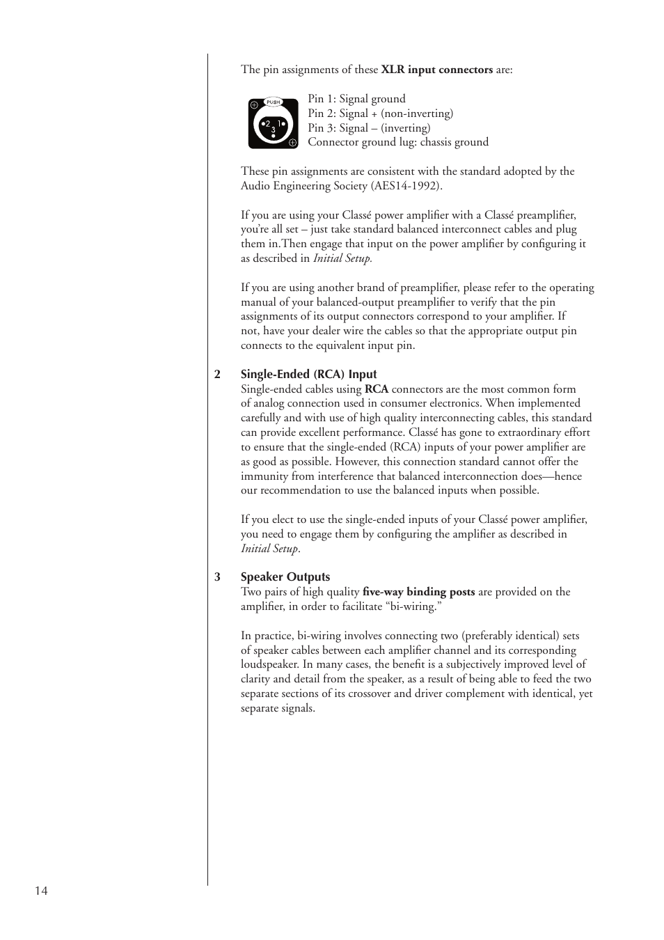 Classe Audio CA-2100 User Manual | Page 14 / 24