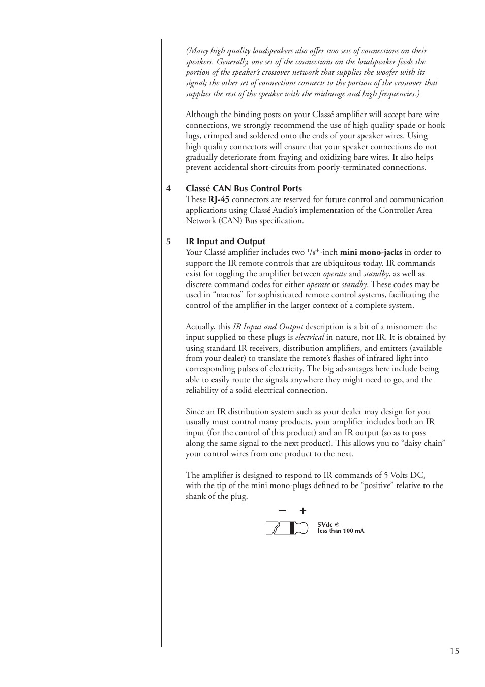 Classe Audio CA-2100 User Manual | Page 15 / 24