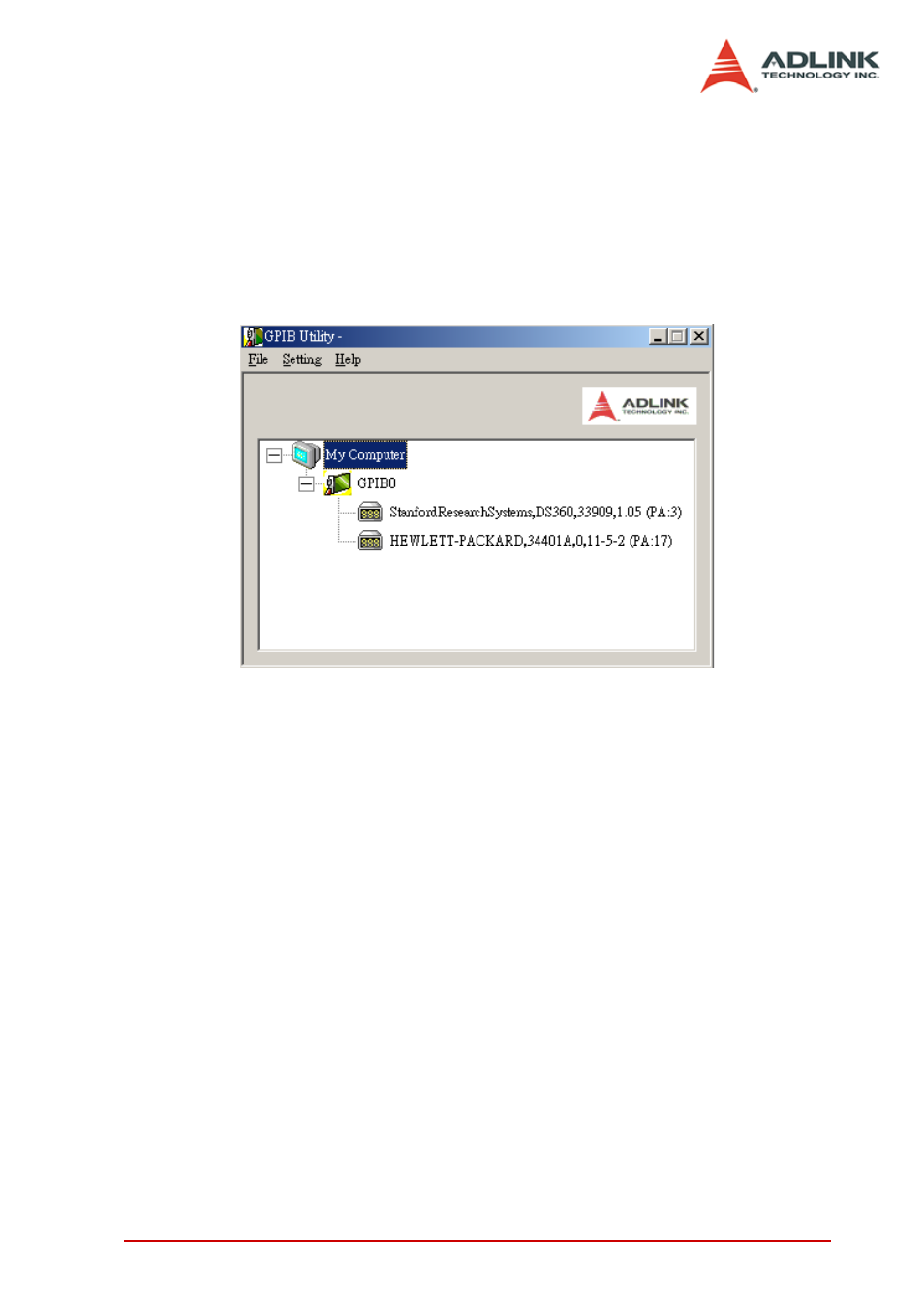 2 using the adlink gpib utility, Using the adlink gpib utility | ADLINK USB-3488A User Manual | Page 31 / 40