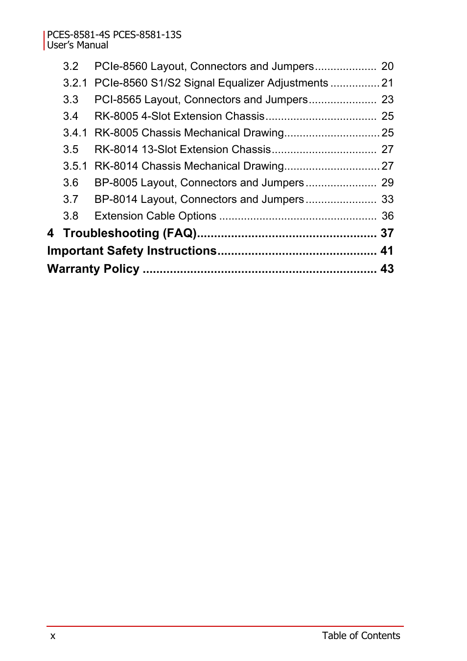 ADLINK PCES-8581-13S User Manual | Page 10 / 58