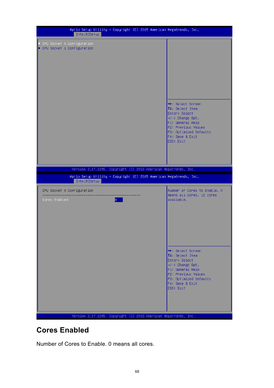 Cores enabled | ADLINK aTCA-9710 User Manual | Page 68 / 90