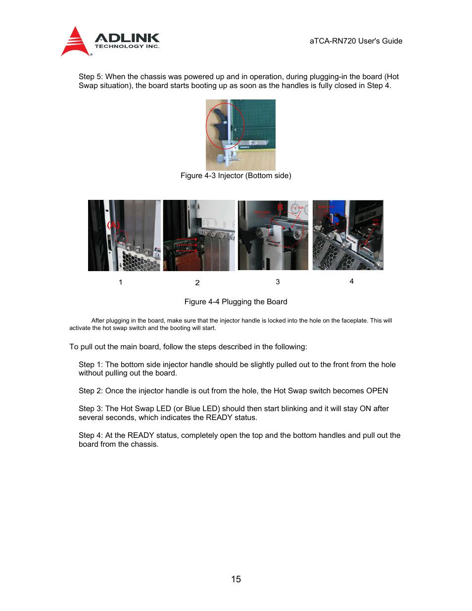 2 dip, Switches, 2 hardware | Installation, 1 front blade | ADLINK aTCA-N700 User Manual | Page 15 / 58