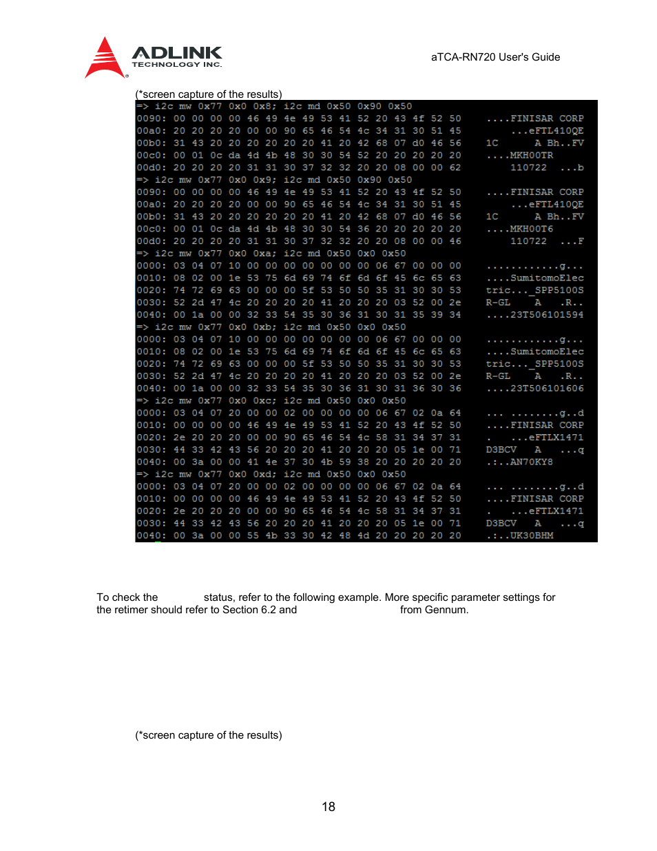 3 retimer access, 1 i2c, Mux access | 2 sfp, Module access | ADLINK aTCA-N700 User Manual | Page 18 / 58