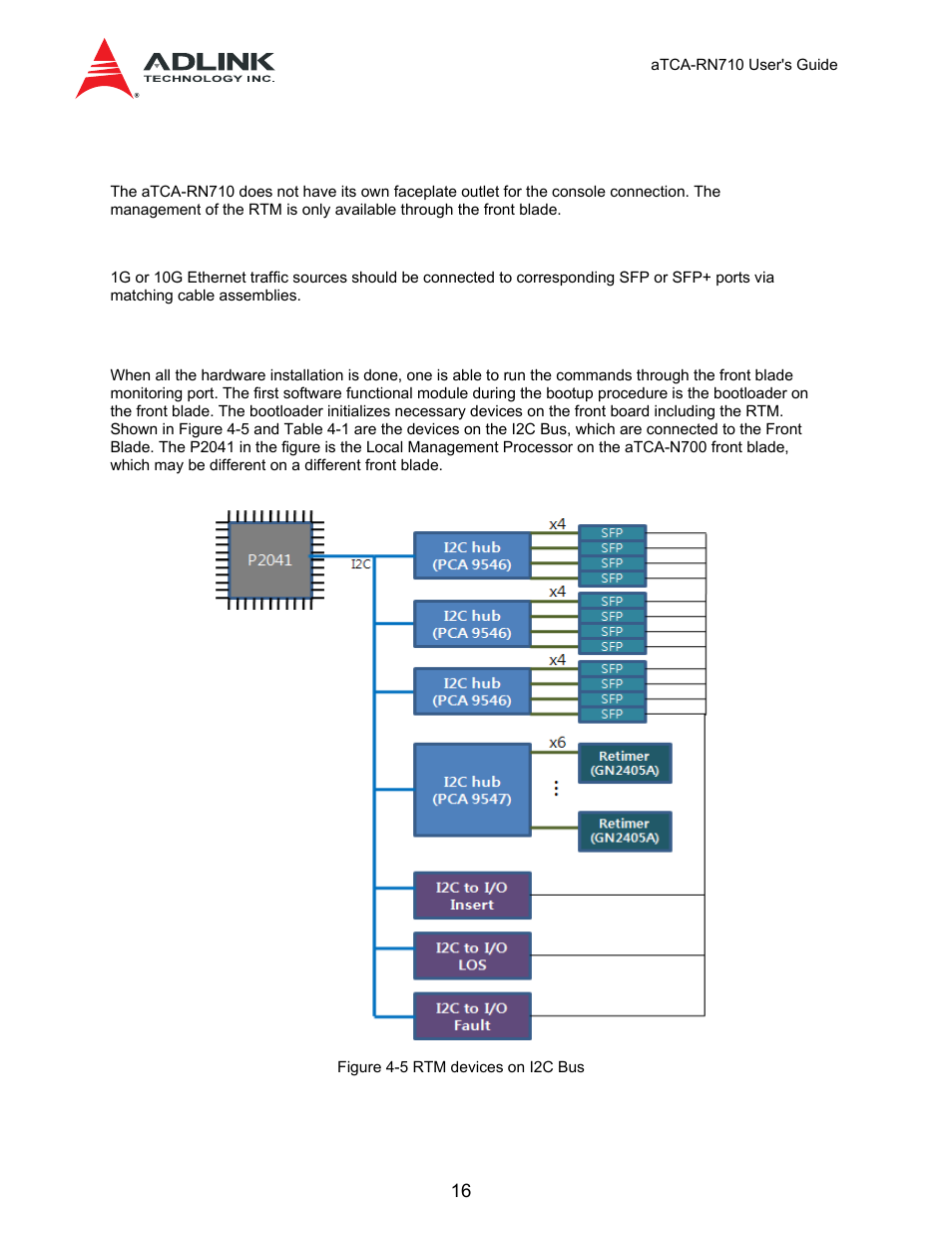 3 console/management pc connection, 4 service port connection, 3 rtm status check at bootloader | ADLINK aTCA-N700 User Manual | Page 16 / 59