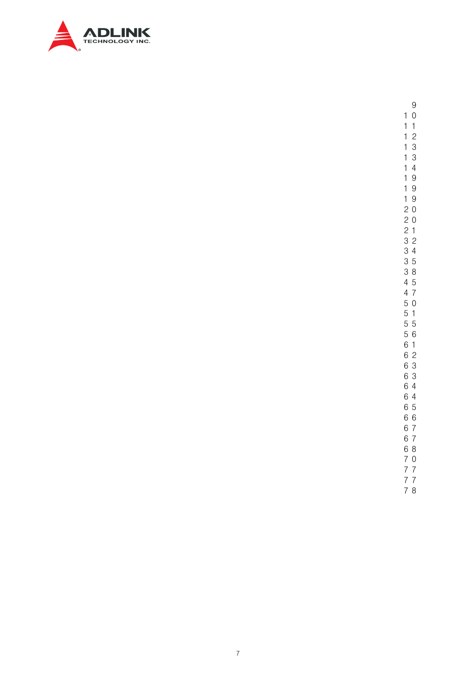 List of tables | ADLINK aTCA-N700 User Manual | Page 7 / 82