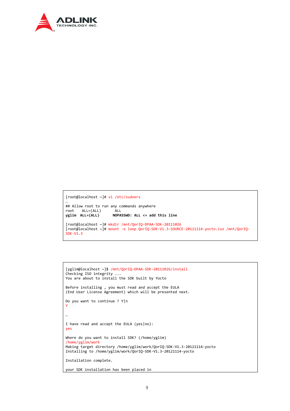 Installing s/w package (for developer), Prerequisites, Lmp-sdk | ADLINK aTCA-N700 User Manual | Page 15 / 76