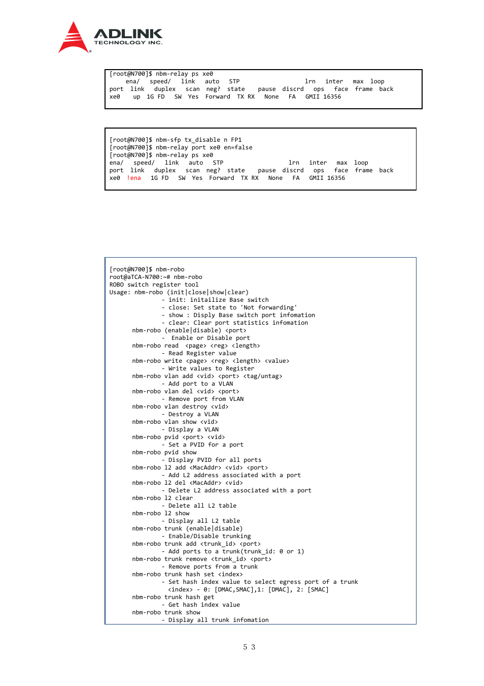 Base switch | ADLINK aTCA-N700 User Manual | Page 59 / 76