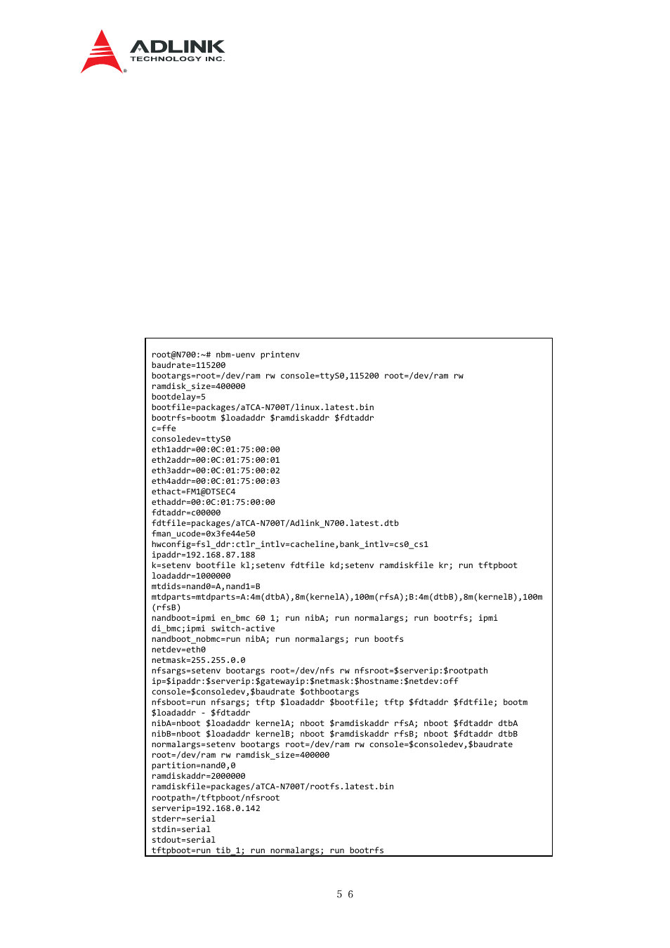 Board management package, Nbm-uenv | ADLINK aTCA-N700 User Manual | Page 62 / 76