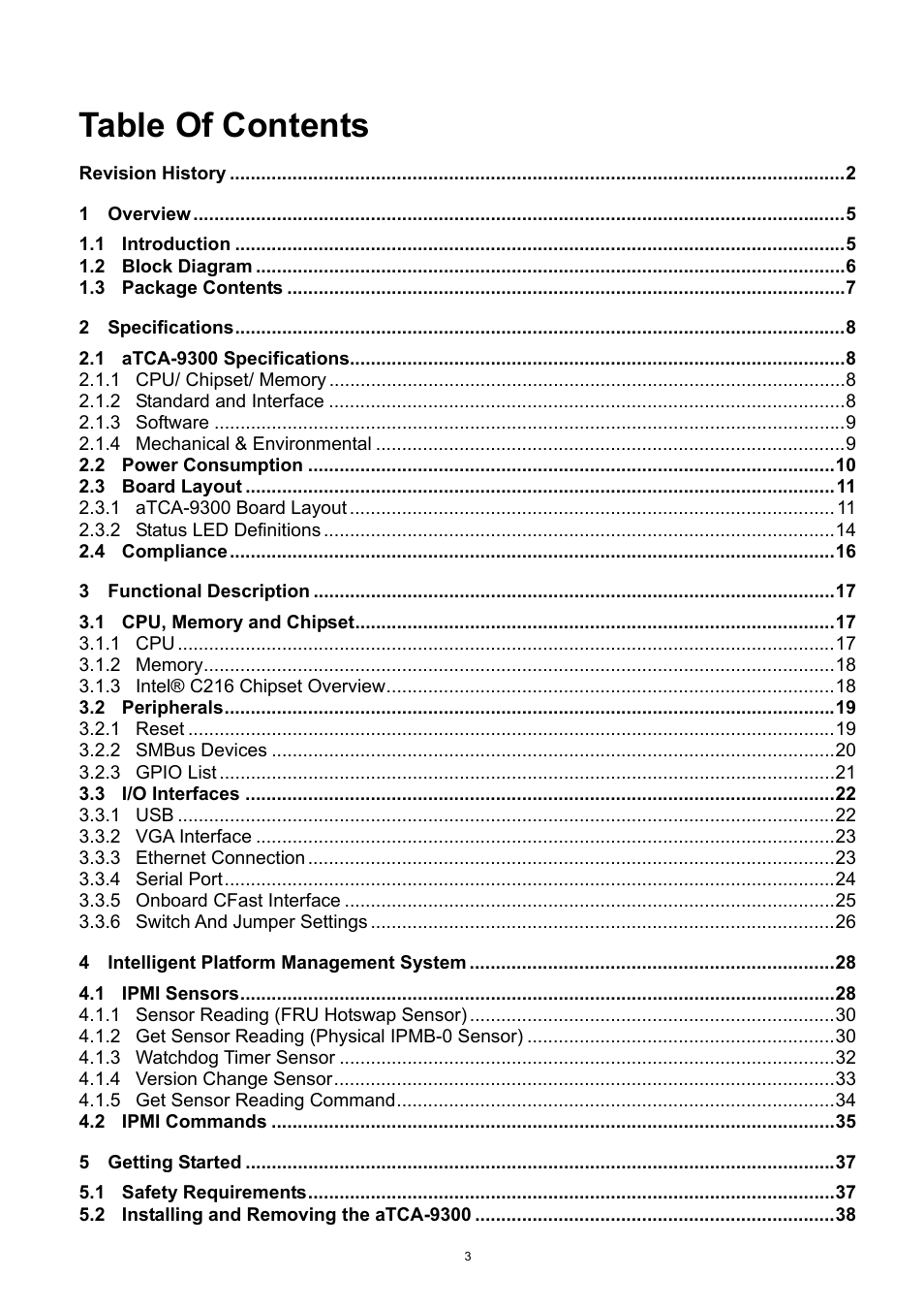 ADLINK aTCA-9300 User Manual | Page 3 / 80