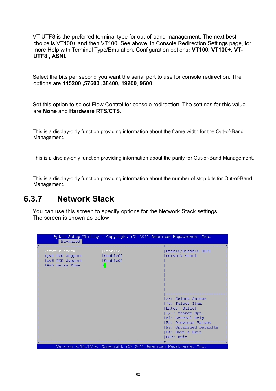 7 network stack, Network stack | ADLINK aTCA-9300 User Manual | Page 62 / 80