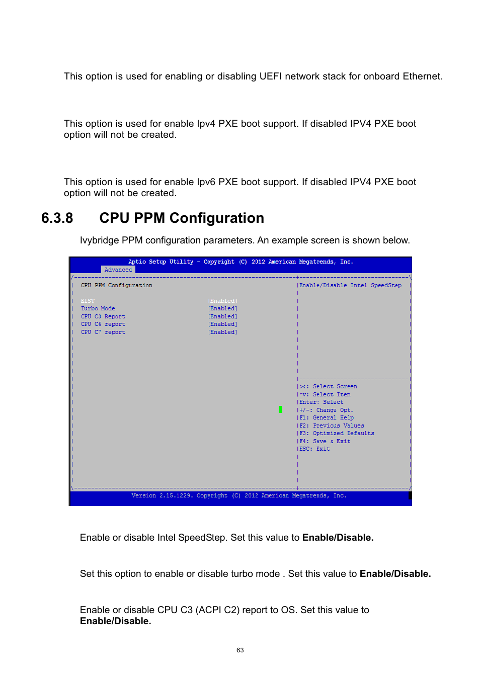 8 cpu ppm configuration, Cpu ppm configuration | ADLINK aTCA-9300 User Manual | Page 63 / 80