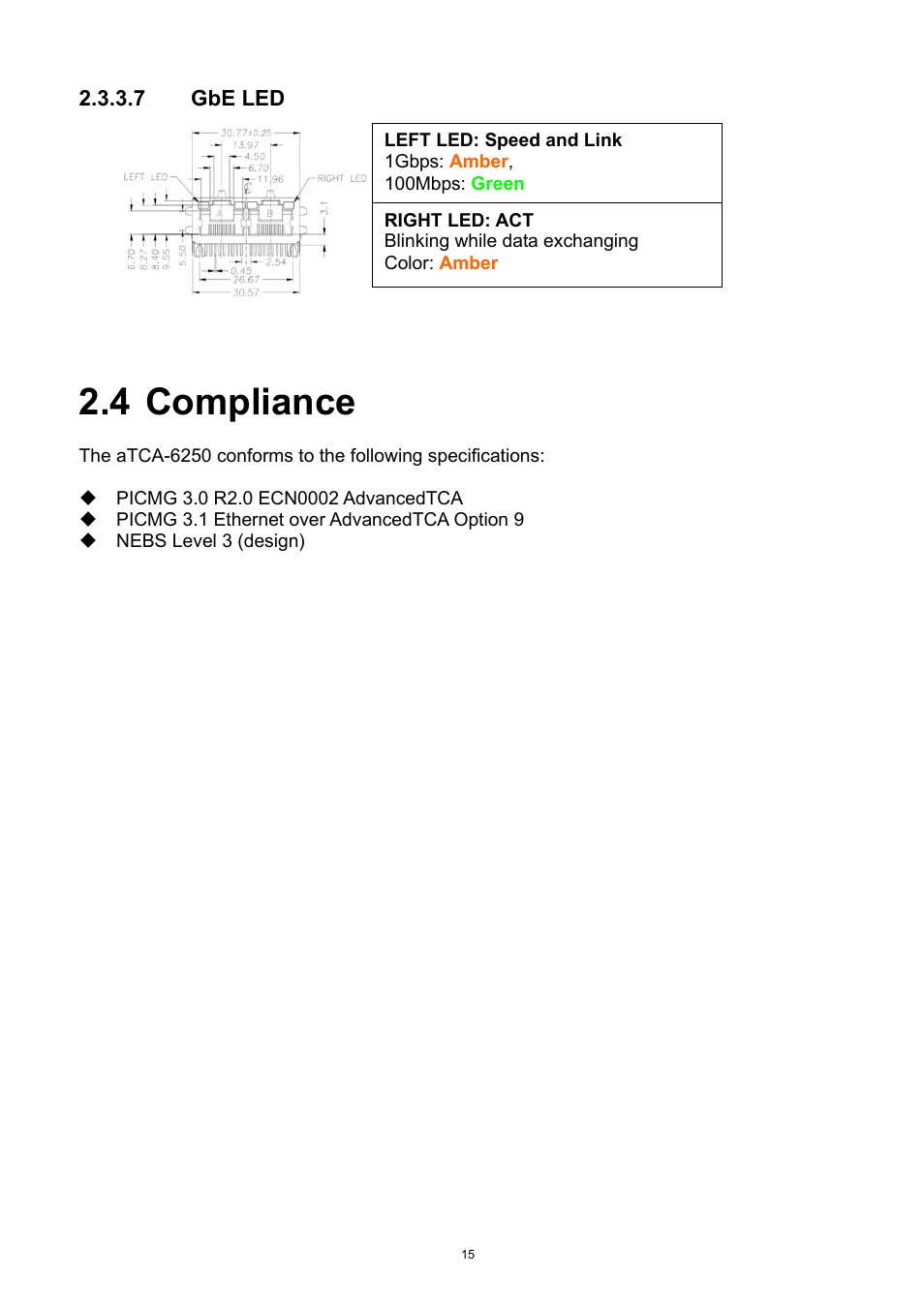 4 compliance, Compliance | ADLINK aTCA-6250 User Manual | Page 15 / 91