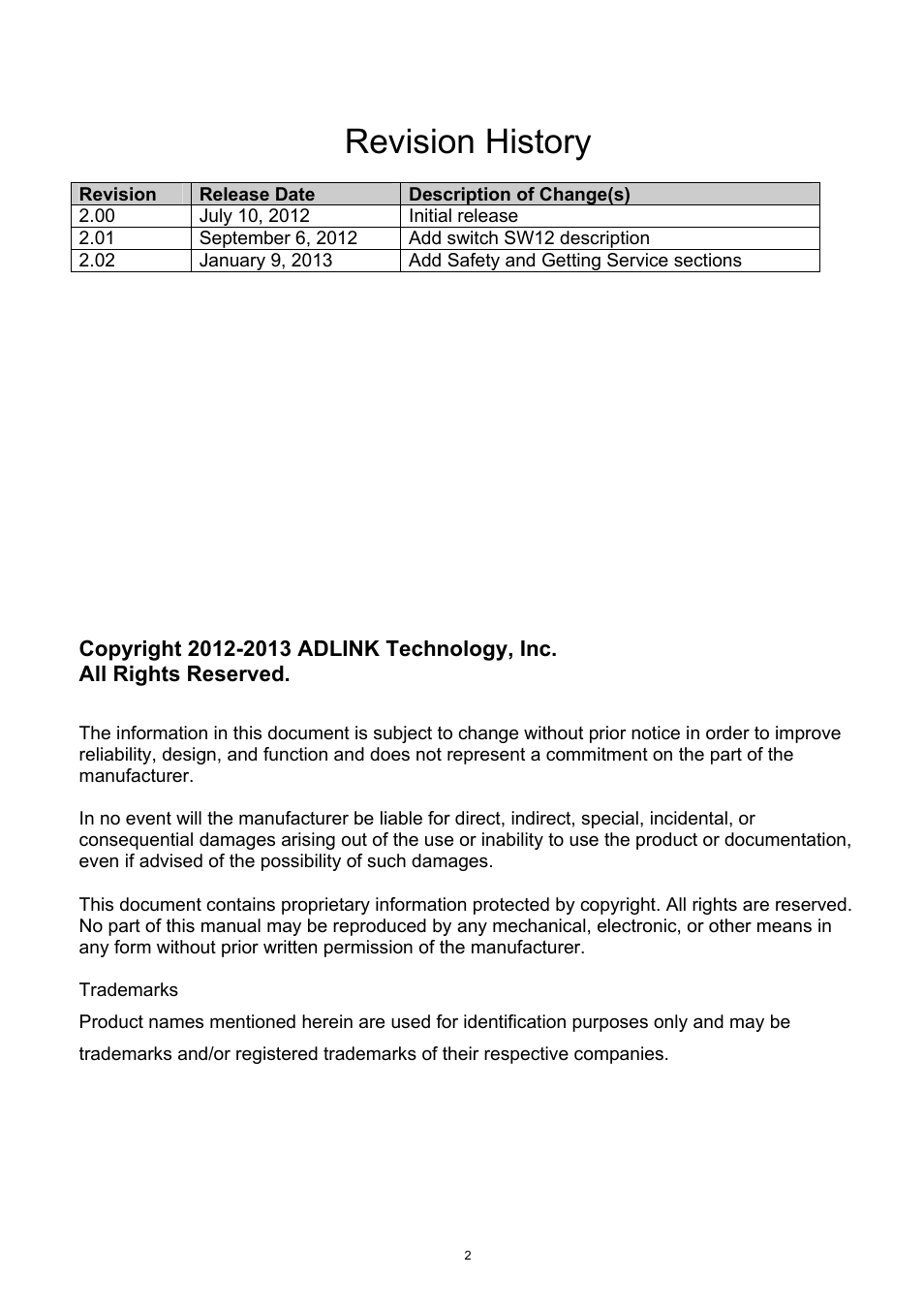 ADLINK aTCA-6250 User Manual | Page 2 / 91