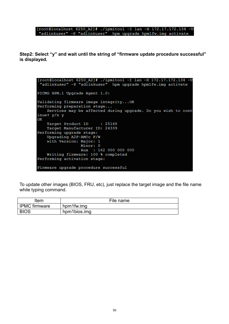ADLINK aTCA-6250 User Manual | Page 50 / 91