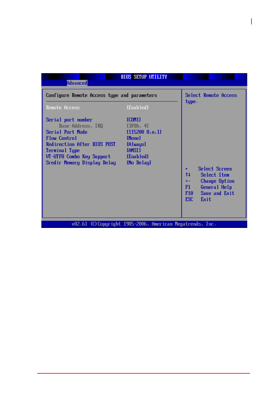 6 remote access configuration, Remote access, Serial port number | ADLINK aTCA-6155 User Manual | Page 91 / 112