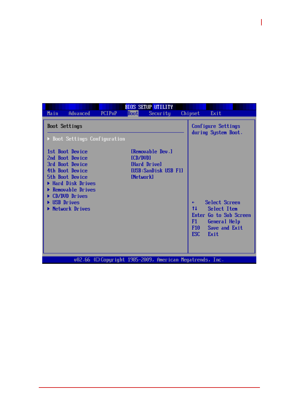 5 boot settings, Boot settings | ADLINK aTCA-6155 User Manual | Page 95 / 112