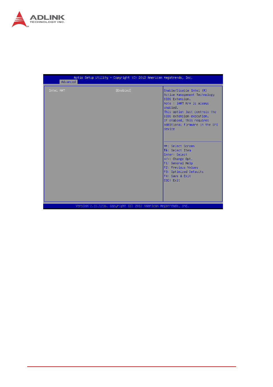 7 amt configuration, Intel amt | ADLINK cPCI-3510 Series User Manual | Page 114 / 148