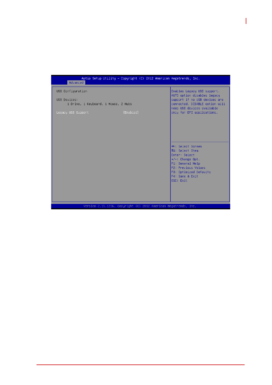 8 usb configuration, Legacy usb support | ADLINK cPCI-3510 Series User Manual | Page 115 / 148