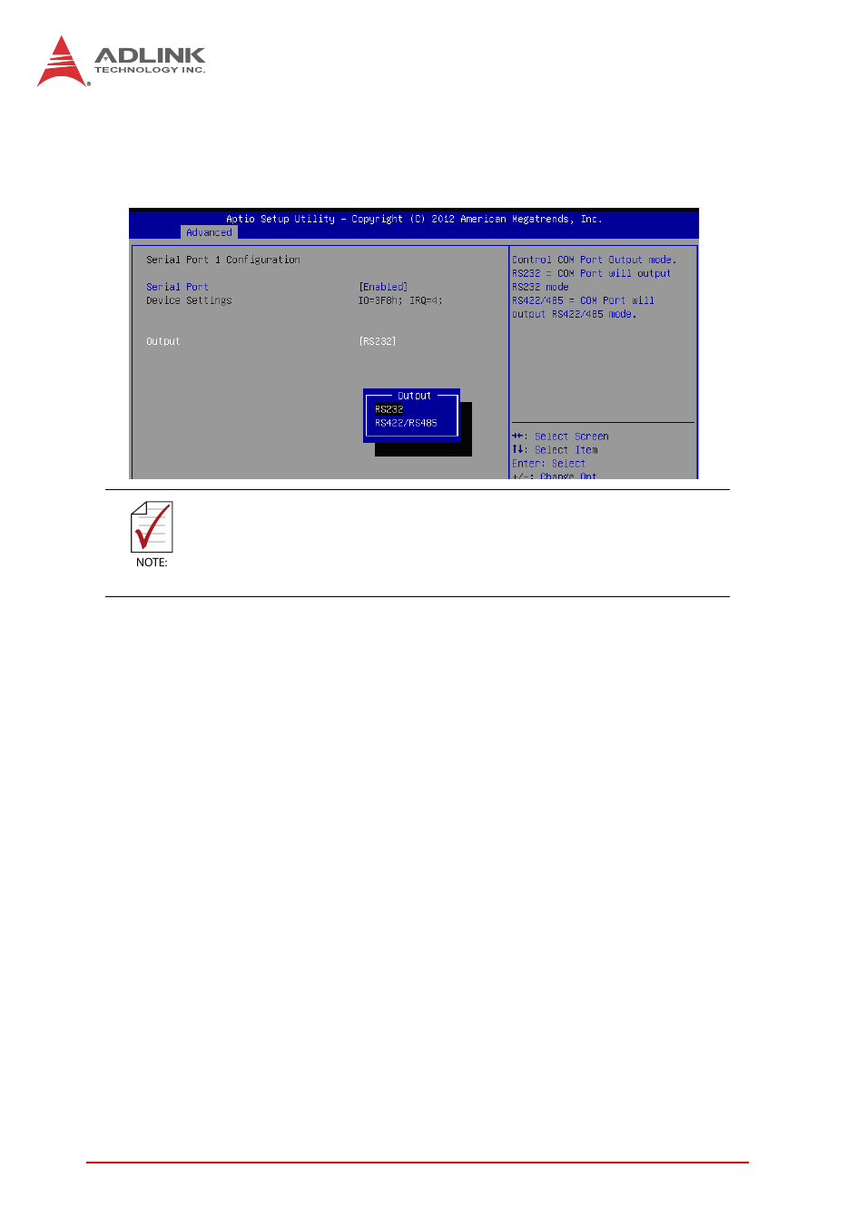 Output (cpci-3510g/t com1/2), Usb to serial port | ADLINK cPCI-3510 Series User Manual | Page 118 / 148