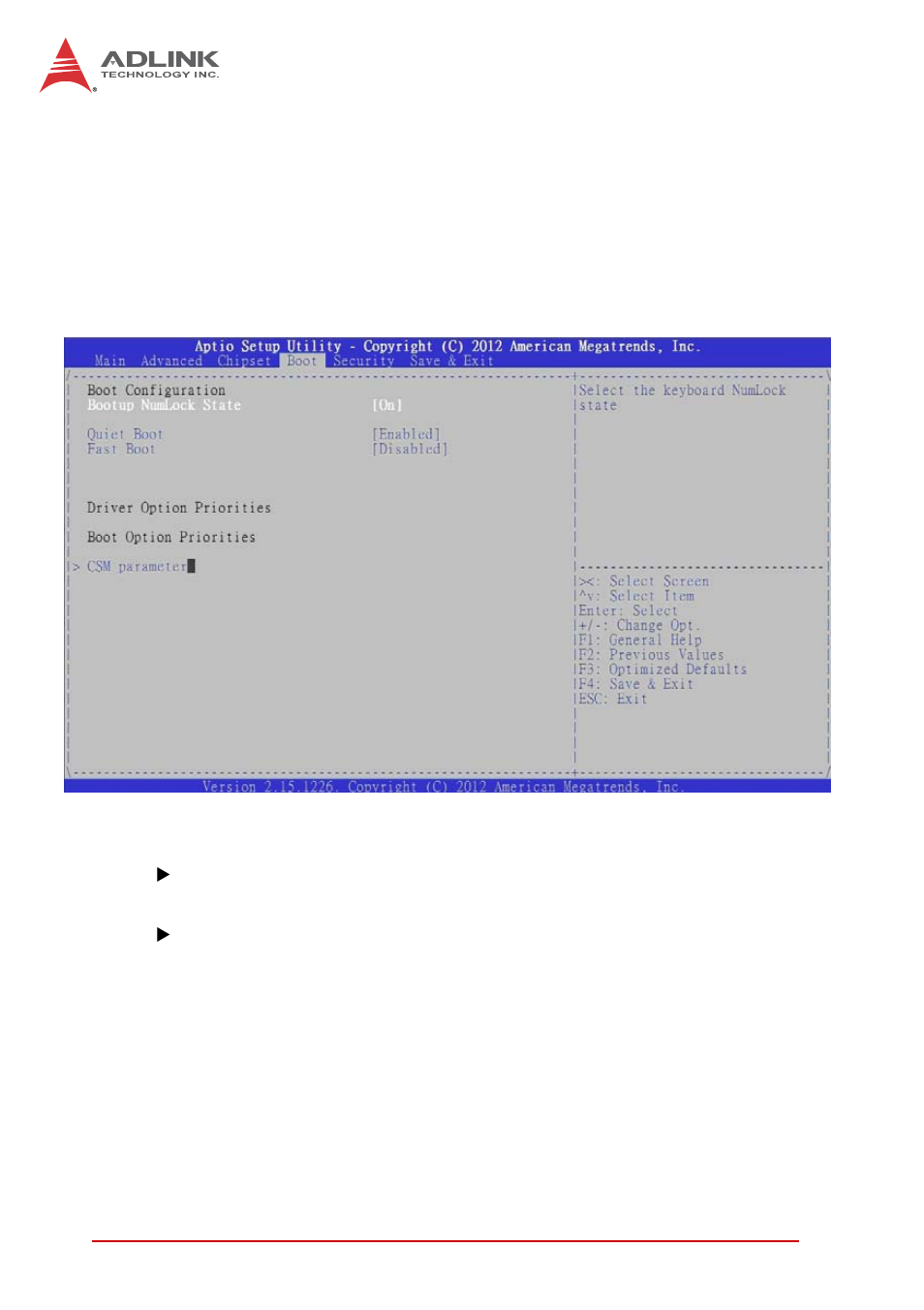 5 boot settings, Quiet boot, Fast boot | Boot settings | ADLINK cPCI-3510 Series User Manual | Page 130 / 148