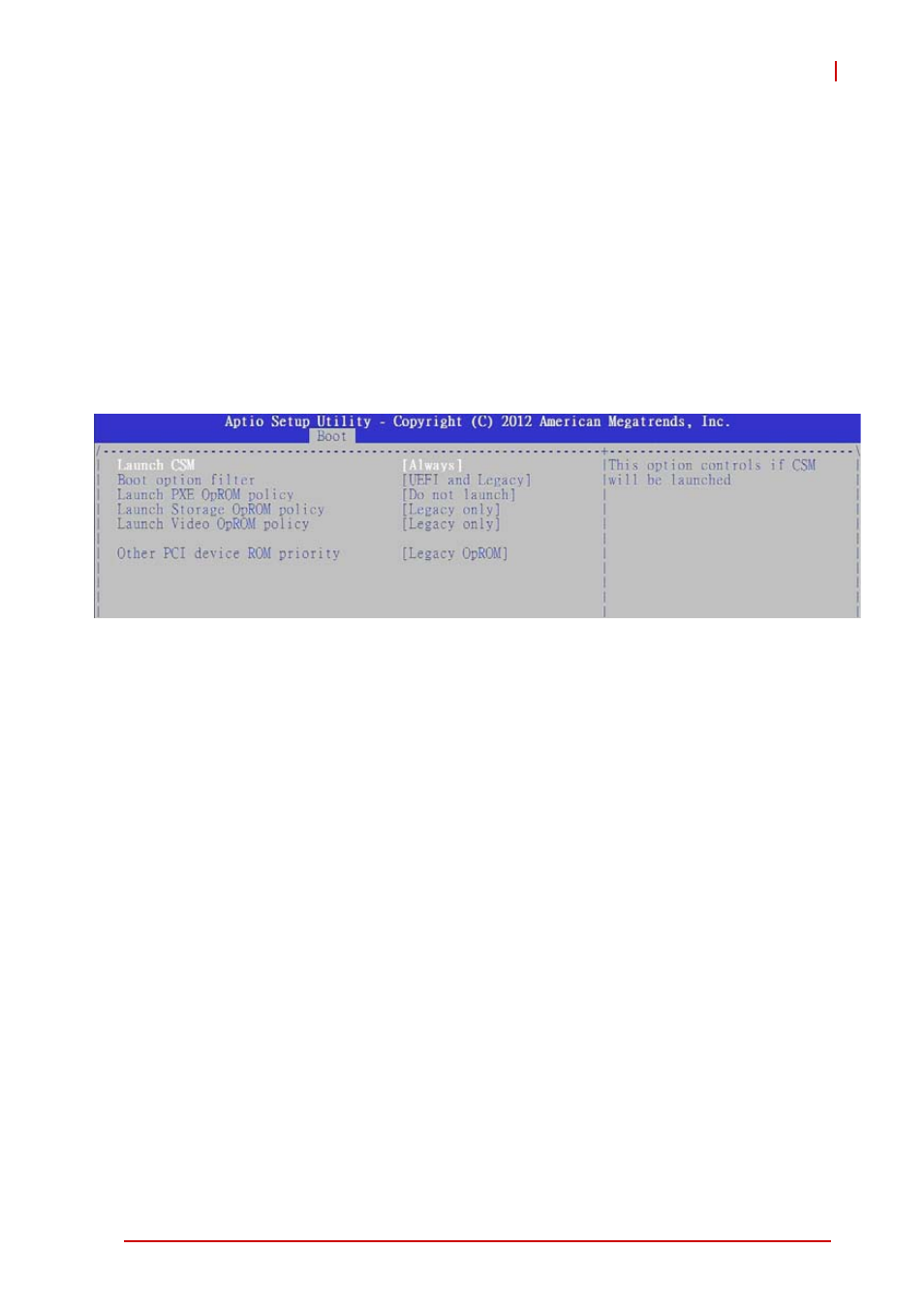 Set boot priority, Hard disk drive bbs priorities, 1 csm parameter | Launch csm, Boot option filter, Launch pxe oprom policy, Launch storage oprom policy | ADLINK cPCI-3510 Series User Manual | Page 131 / 148