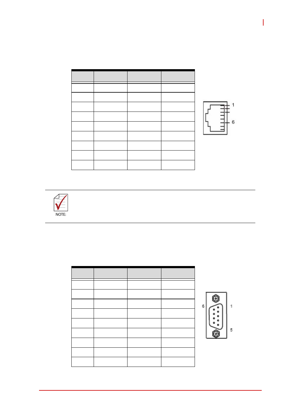 Cpci-3510g/t serial ports, Com1 connector (rj-45), Com1 connector with db-9 adapter | ADLINK cPCI-3510 Series User Manual | Page 61 / 148