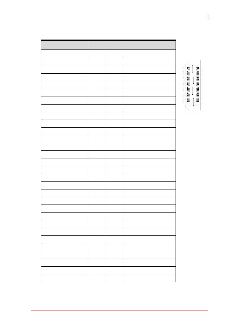 Db-3970l2 connector (cn3), Table 4-25: db-3970l2 connector pin definition | ADLINK cPCI-3510 Series User Manual | Page 71 / 148