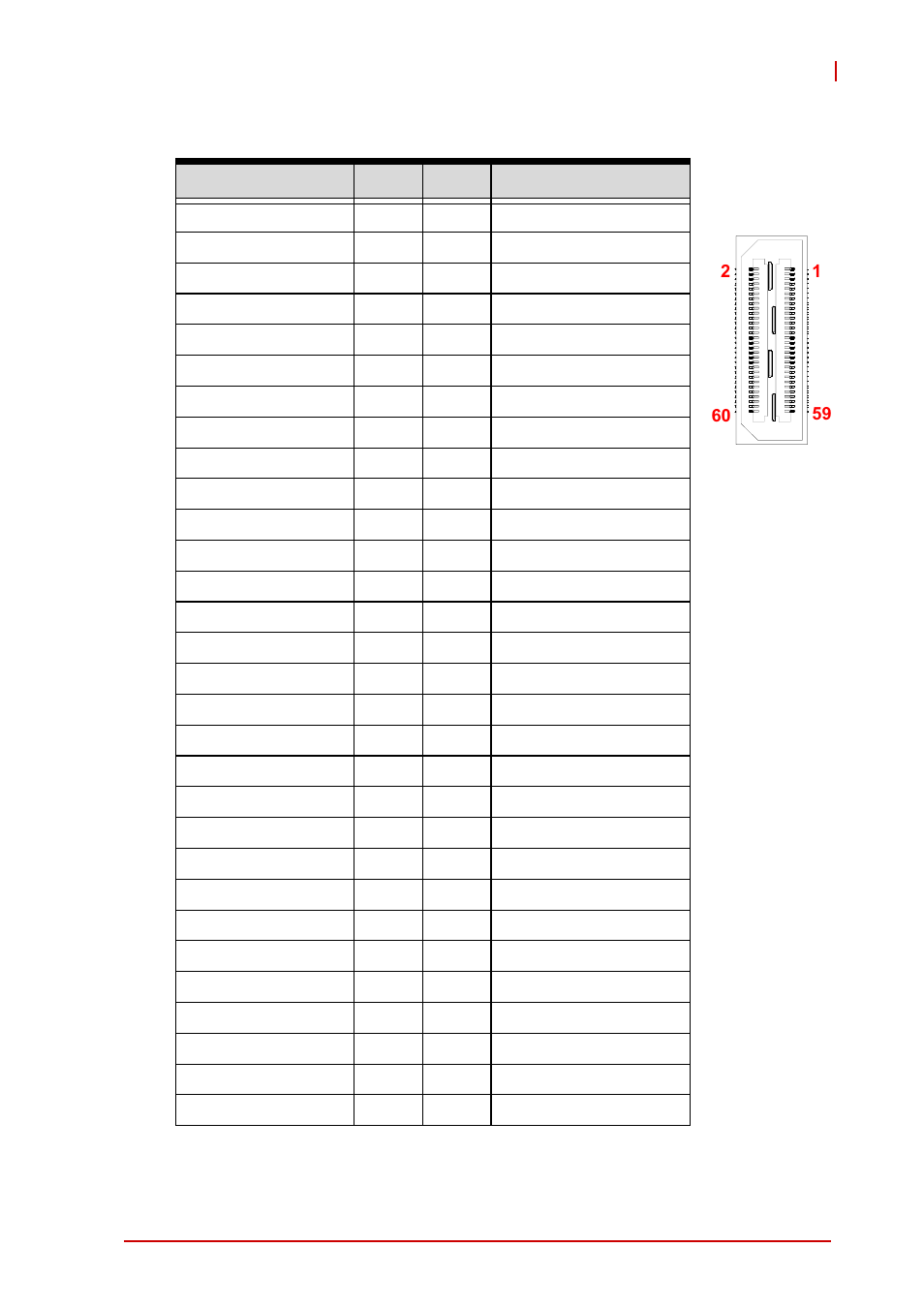 Db-3610l2 connector (cn1), Table 4-23: db-3610l2 connector pin definition | ADLINK cPCI-3970 Series User Manual | Page 69 / 158
