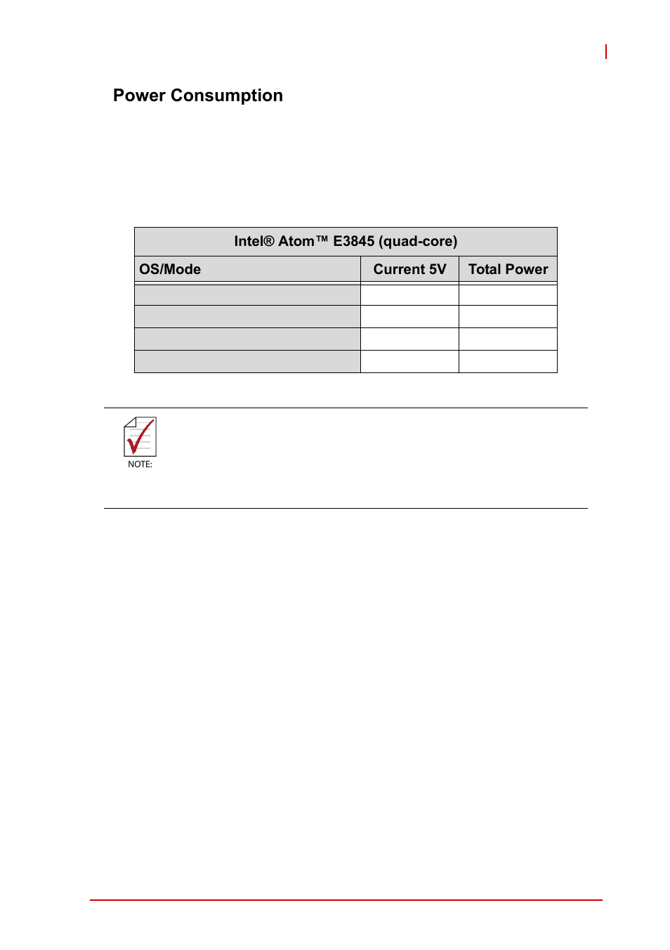 Power consumption | ADLINK cPCI-3620 User Manual | Page 27 / 102