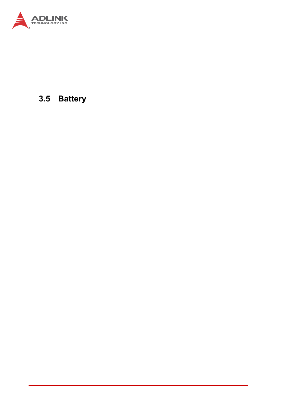 5 battery, Battery | ADLINK cPCI-3620 User Manual | Page 32 / 102