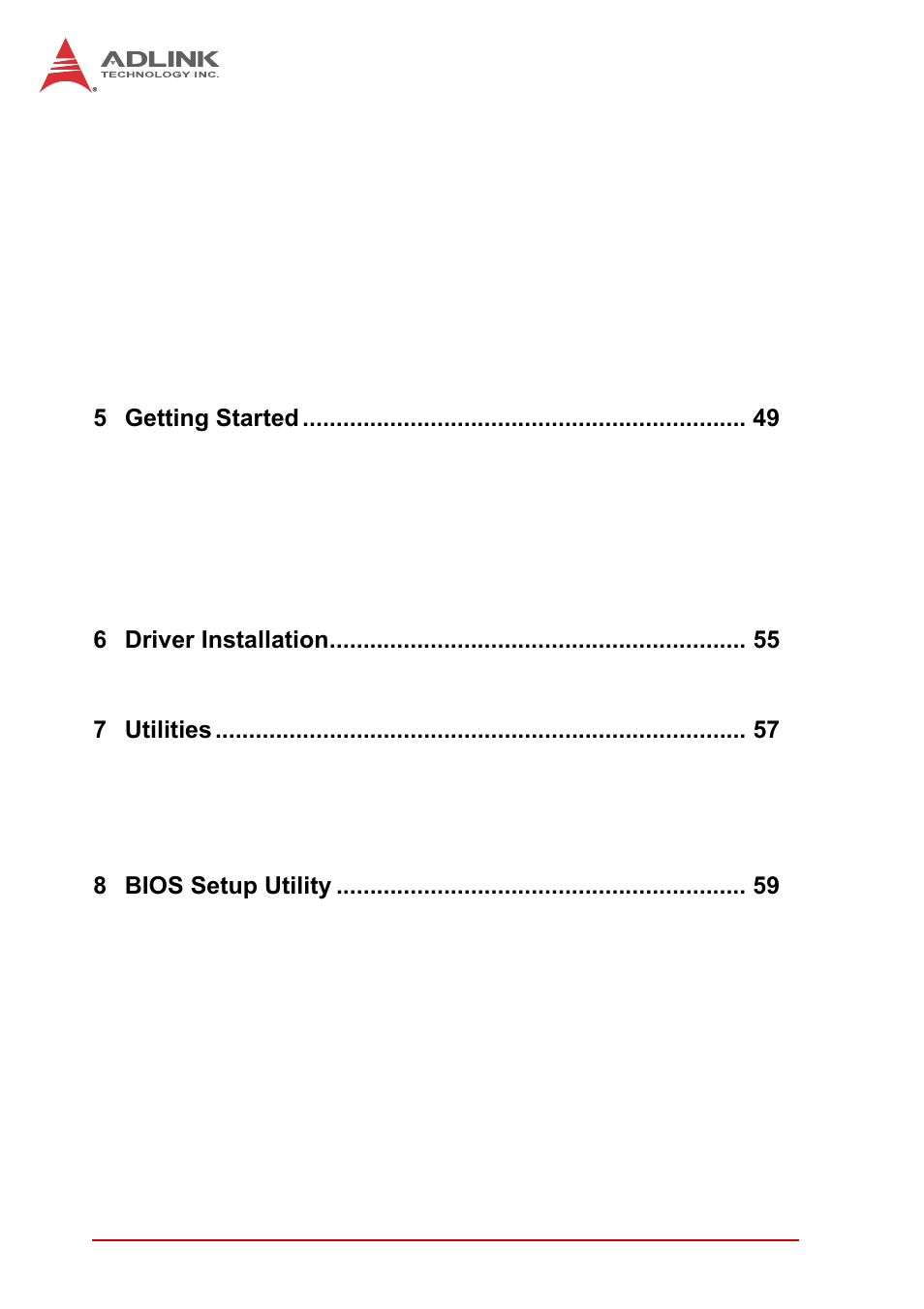 ADLINK cPCI-3620 User Manual | Page 6 / 102